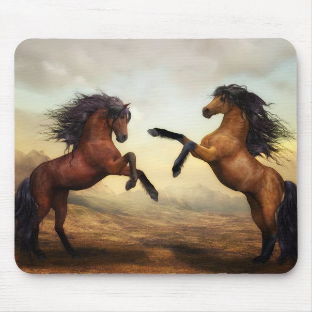 Tapis De Souris Chevaux sauvages (Devant)
