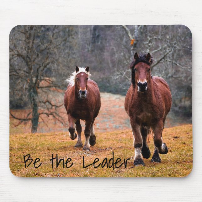 Tapis De Souris Chevaux Soyez Le Leader (Devant)