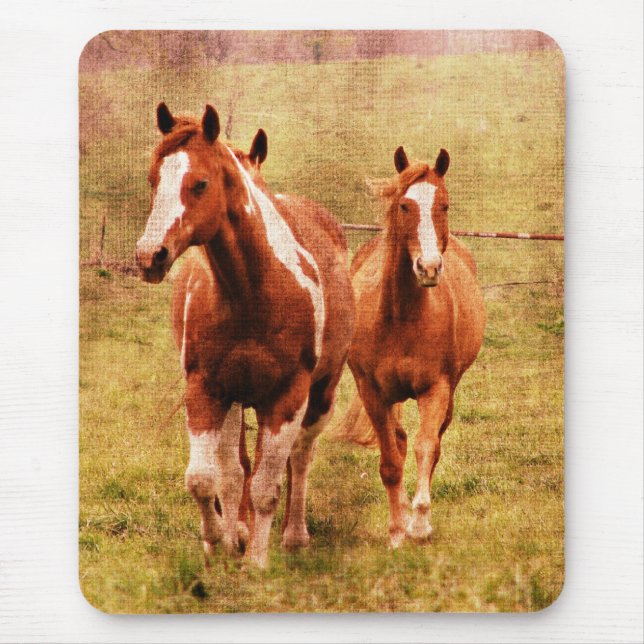 Tapis De Souris Chevaux Trotting (Devant)