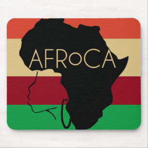 Tapis De Souris Cheveux noirs naturels Afro