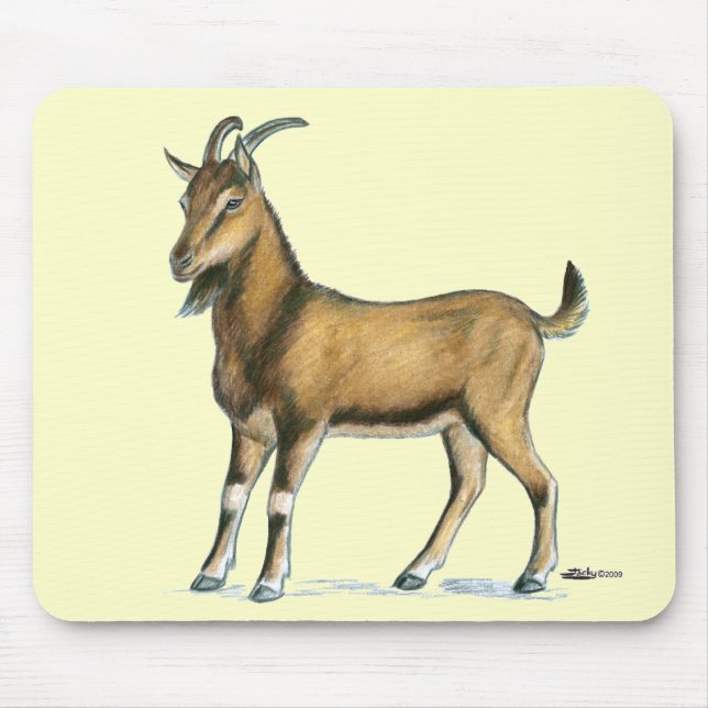 Tapis De Souris Chèvre : Brown (Devant)