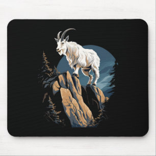 Tapis De Souris Chèvre de montagne Animal grimpeur Alpinisme _3