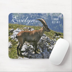 Tapis De Souris Chèvre de montagne Capricorne Zodiaque
