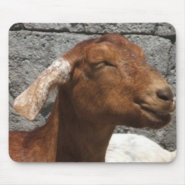 Tapis De Souris Chèvre heureuse (Devant)
