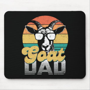 Tapis De Souris Chèvre Papa Meilleure chèvre Papa Vintage Retro Am