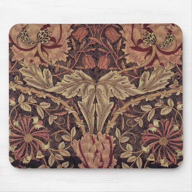 Tapis De Souris Chèvrefeuille par William Morris, Art de fleurs de (Devant)