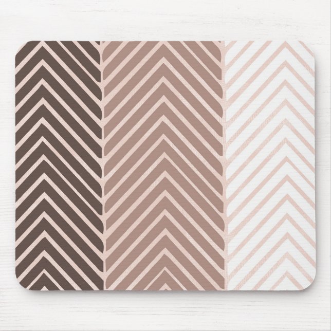 Tapis De Souris Chevron à crème triple (Devant)