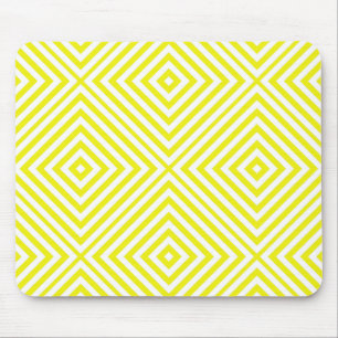 Tapis De Souris Chevron au diamant au citron
