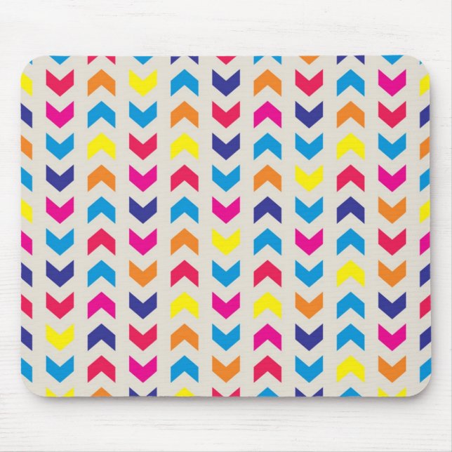 Tapis De Souris Chevron aztèque coloré (Devant)
