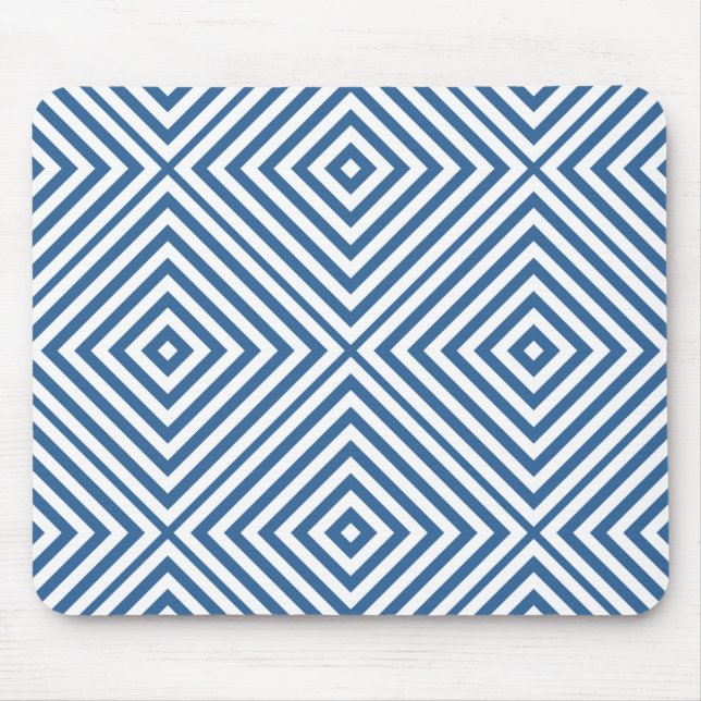 Tapis De Souris Chevron Azur Diamant (Devant)
