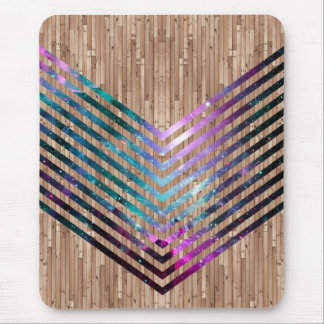 Tapis De Souris Chevron en bois de nébuleuse