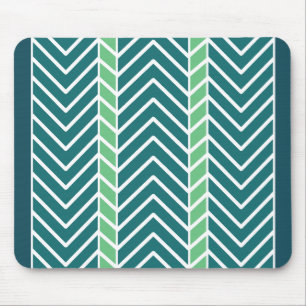 Tapis De Souris Chevron Motif Turquoise