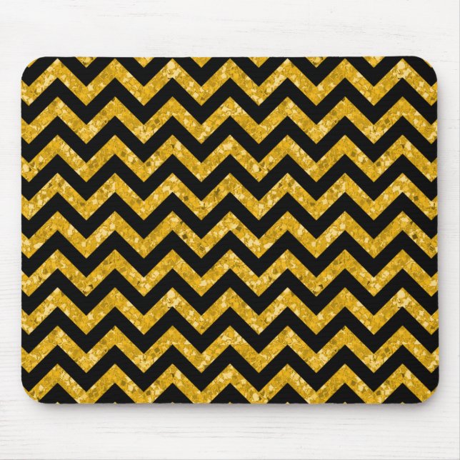 Tapis De Souris Chevron Parties scintillant Look Mousepad (Devant)