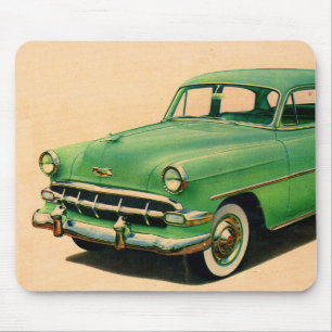 Tapis De Souris Chevy vert des années 1950