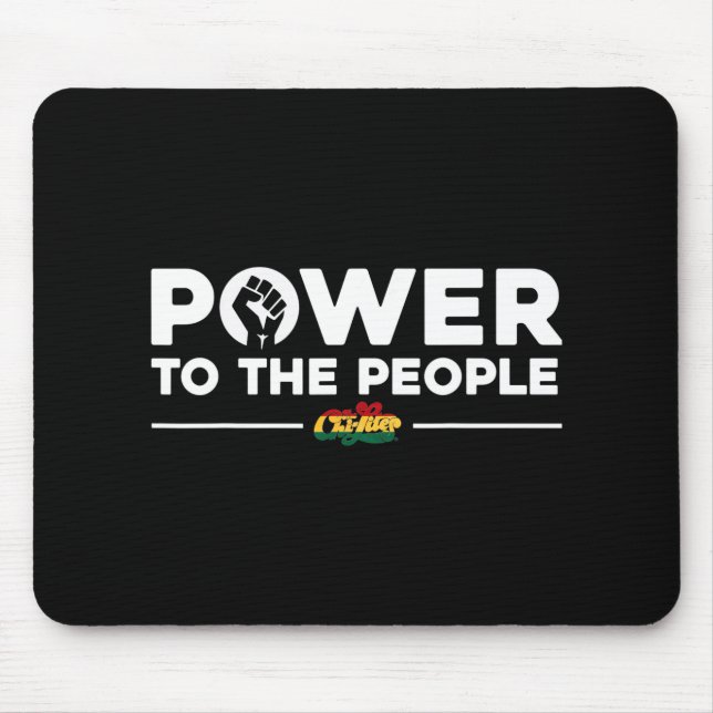 Tapis De Souris Chi-lites - Pouvoir au peuple (Édition Juneteenth (Devant)
