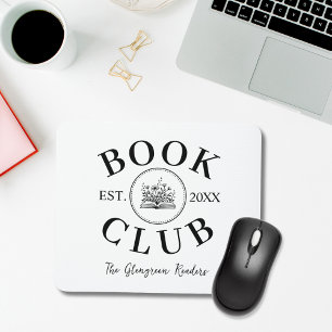 Tapis De Souris Chic Book Club Membres Cadeau personnalisé Mousepa