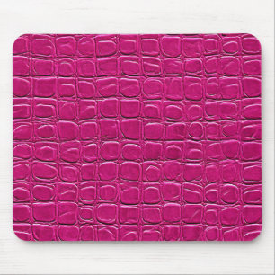 Tapis De Souris 💗 Chic bureau en cuir rose moderne 💗
