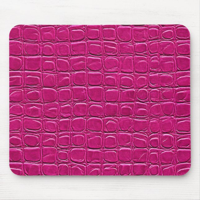 Tapis De Souris 💗 Chic bureau en cuir rose moderne 💗 (Devant)