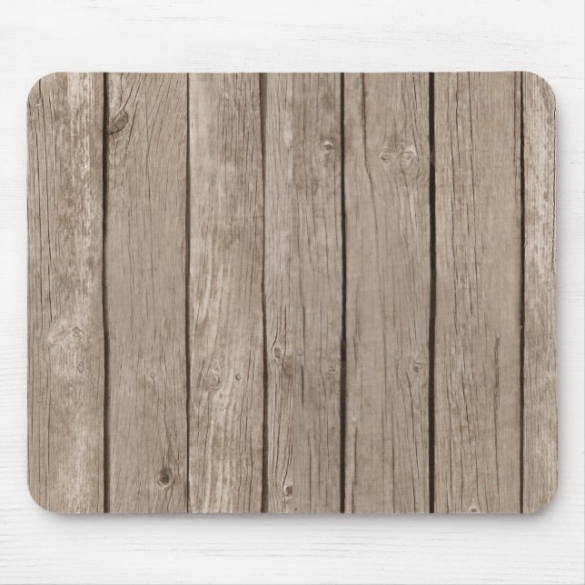 Tapis De Souris Chic Faux Bois rustique (Devant)