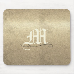 Tapis De Souris Chic Gold Elegant Ajouter Monogramme