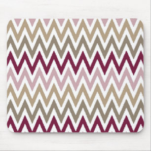 Tapis De Souris Chic Pink Gold Chevron