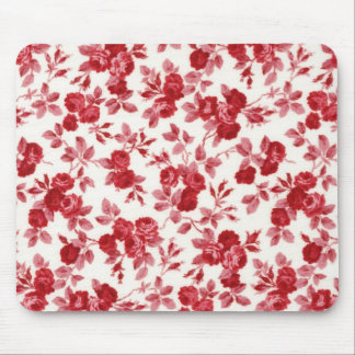 Tapis De Souris Chic Rouge Roses Pad Souris