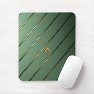 Tapis De Souris Chic Sage Vert & Or