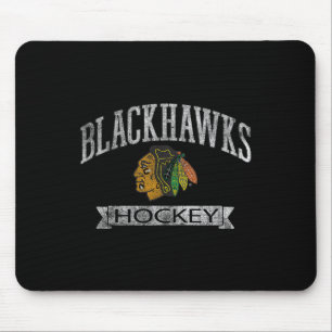 Tapis De Souris Chicago Blackhawks Vintage Hockey Rouge Officielle