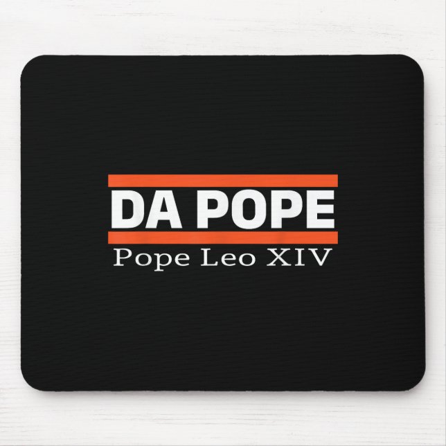 Tapis De Souris Chicago Da Pope Funny Humour Da Pope Catholique (Devant)
