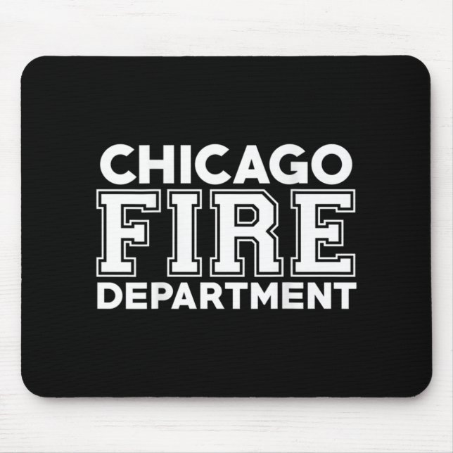 Tapis De Souris Chicago Fire Rescue Department Firefighter (Devant)
