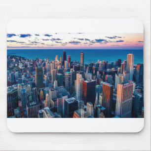 Tapis De Souris Chicago l'Illinois horizon d'Etats-Unis - Chicago