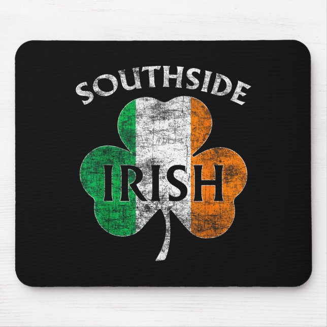 Tapis De Souris Chicago Southside Irish Flag St. Patrick's Day  (Devant)