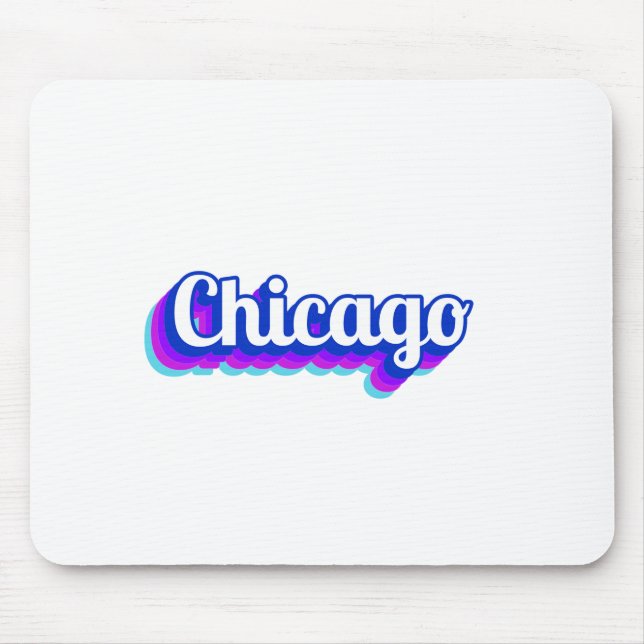 Tapis De Souris Chicago vintage (Devant)