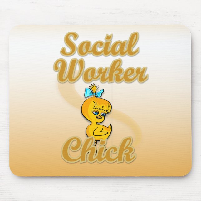 Tapis De Souris Chick de travailleur social (Devant)