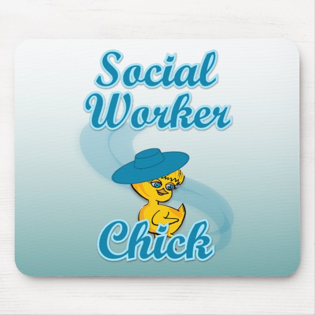 Tapis De Souris Chick ouvrier social #3 (Devant)