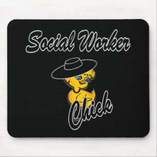 Tapis De Souris Chick ouvrier social #4