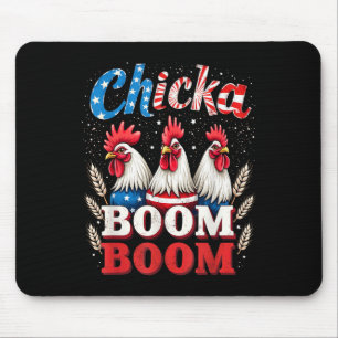 Tapis De Souris Chicka Boom Boom Funny Patriotic Picken 4e De Ju