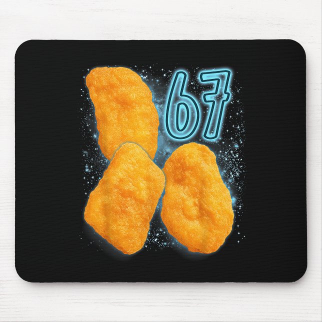 Tapis De Souris Chicken Nugget Lover 67 Meme Six Seven Fried Chick (Devant)