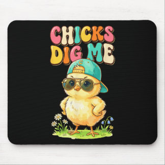 Tapis De Souris Chicks Dig Me Funny By Chick Sungles Retro Cute 