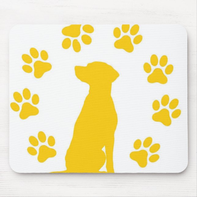 Tapis De Souris Chien assis sur (Devant)