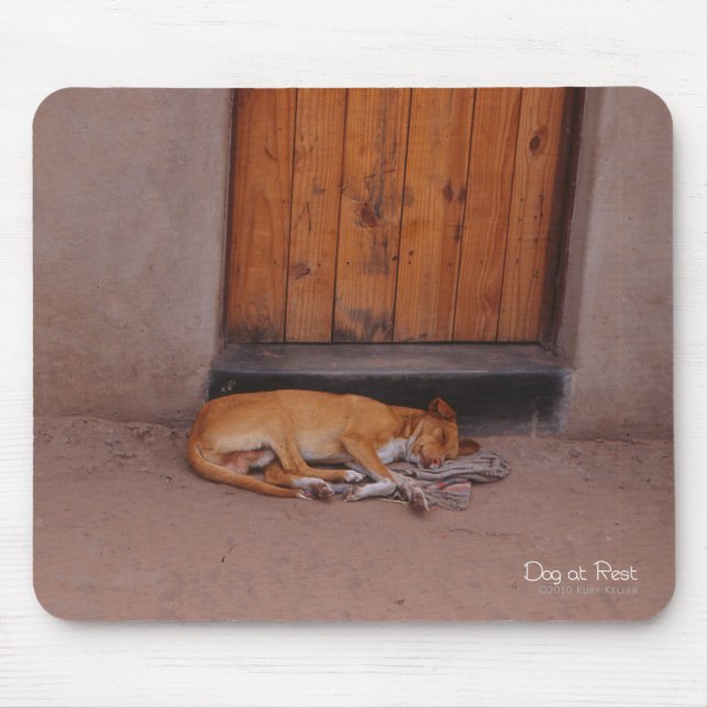 Tapis De Souris Chien au repos (Devant)