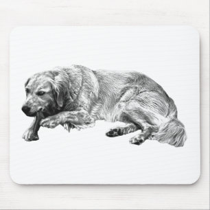 Tapis De Souris Chien au repos réaliste
