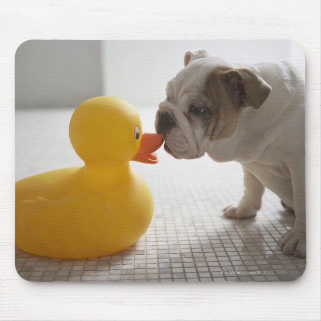 Tapis De Souris Chien avec canard en plastique (Devant)