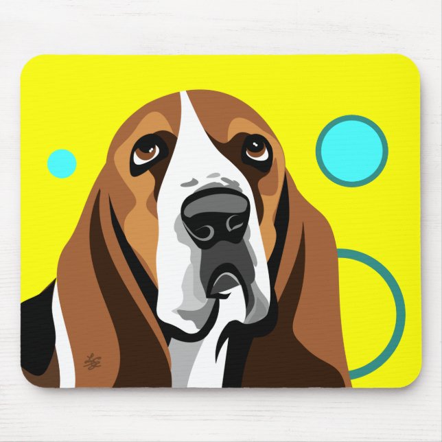 Tapis De Souris Chien Basset Hound (Devant)