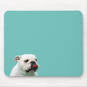 Tapis De Souris Chien blanc mignon Bulldog