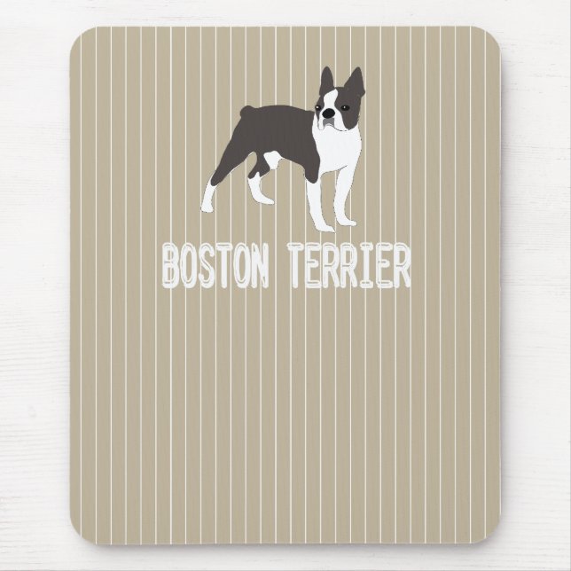Tapis De Souris chien-Boston Terrier (Devant)
