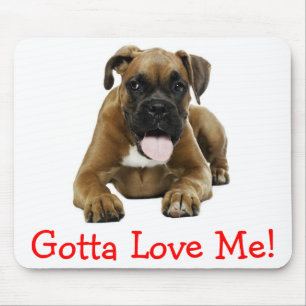 Tapis de souris Chien Boxer Mignon