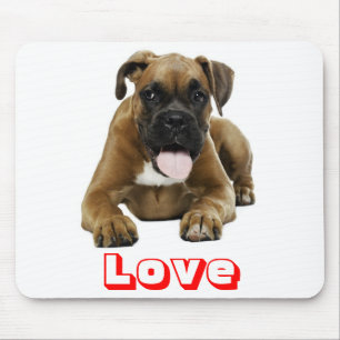 Tapis de souris Chien Boxer Mignon