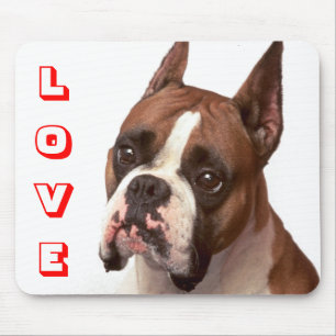 Tapis de souris Chien Boxer Mignon