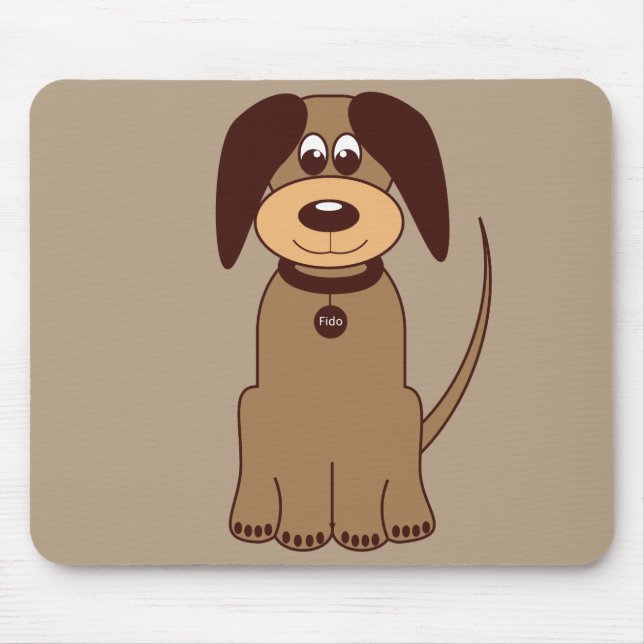 Tapis De Souris Chien Brun (Devant)